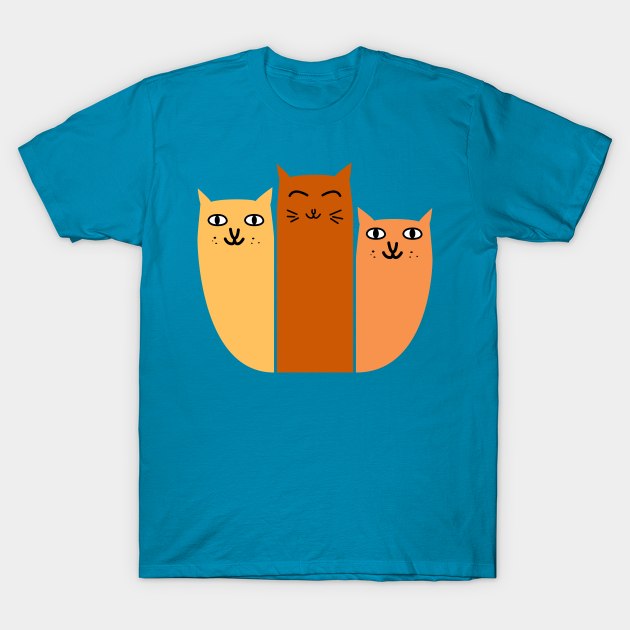 Cuddle Puddle Of Cats T-Shirt by Brobocop